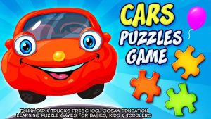 【美版】汽车拼图游戏 Cars Puzzles Game – Funny Car & Trucks Preschool Jigsaw Education Lea