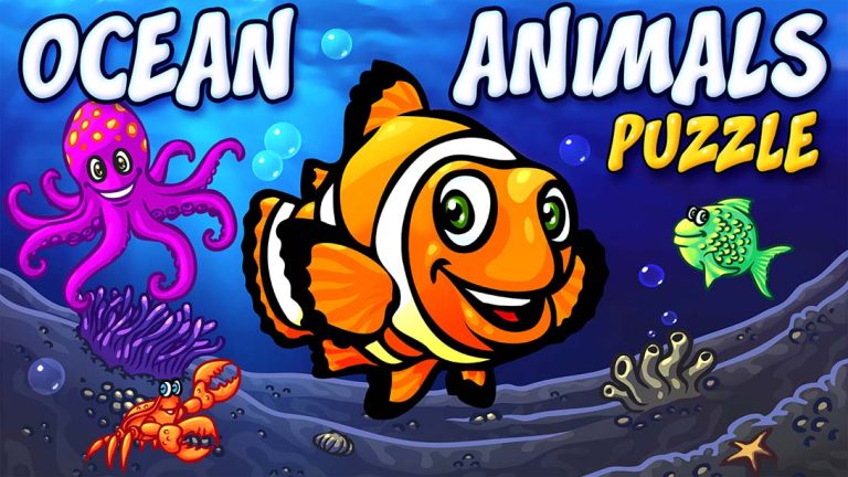 【美版】海洋动物谜题-学龄前儿童动物学习谜题游戏 Ocean Animals Puzzle – Preschool Animal Learning Puzzles Ga