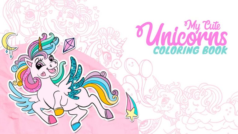 【美版】我可爱的独角兽涂色书 My Cute Unicorns – Coloring Book