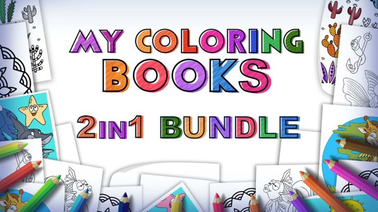 【美版】My Coloring Books – 2 in 1 Bundle