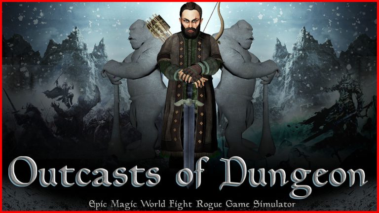 【美版】史诗魔法 Outcasts of Dungeon: Epic Magic World Fight Rogue Game Simulator