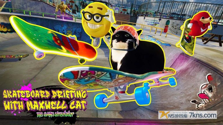【美版】滑板漂流与麦克斯韦猫:游戏模拟器 Skateboard Drifting with Maxwell Cat: The Game Simulator