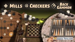 【美版】三合一游戏收藏双陆棋+跳棋+米尔斯 .Backgammon + Checkers + Mills