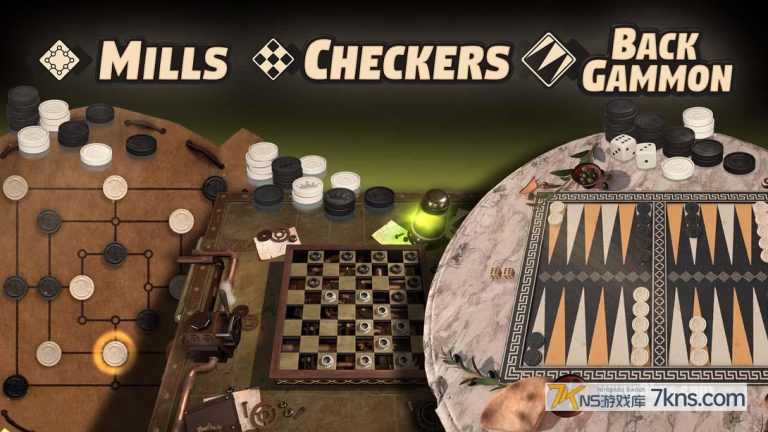 【美版】三合一游戏收藏双陆棋+跳棋+米尔斯 .Backgammon + Checkers + Mills